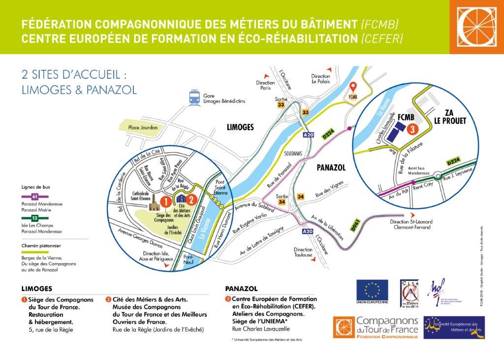 Plan d'accès de la salle de formation